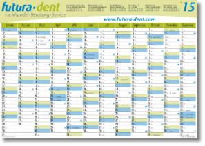 year planner with 12 columns of months